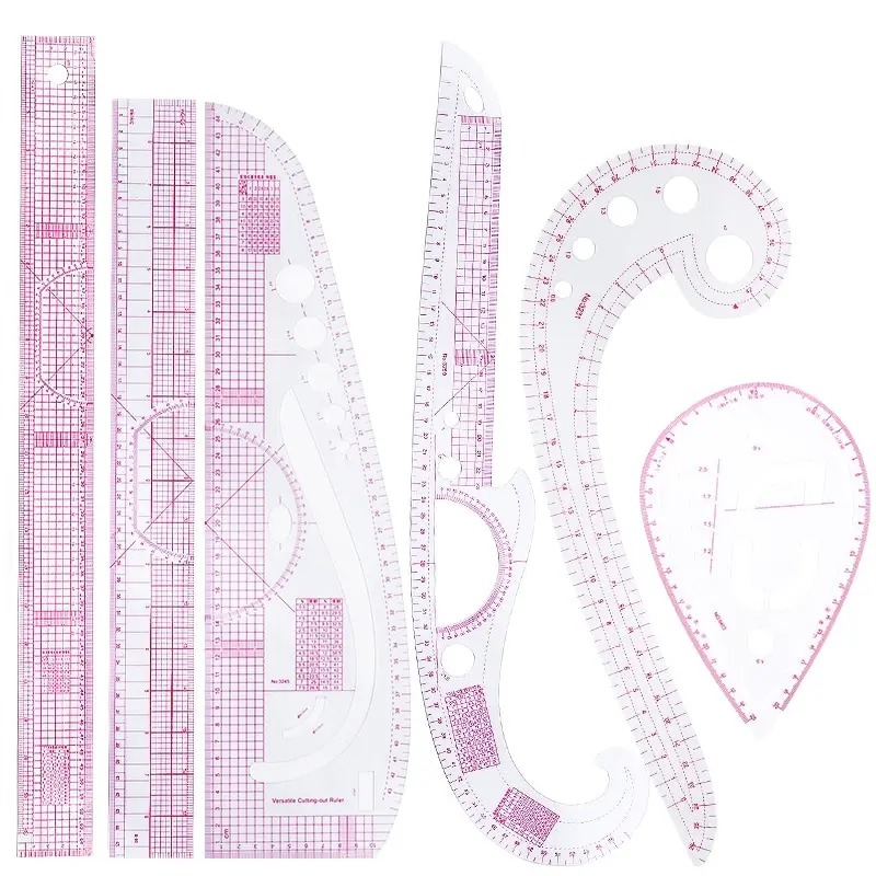 Sewing Gauge Ruler - 6PCS French Curve Ruler Soft Patchwork