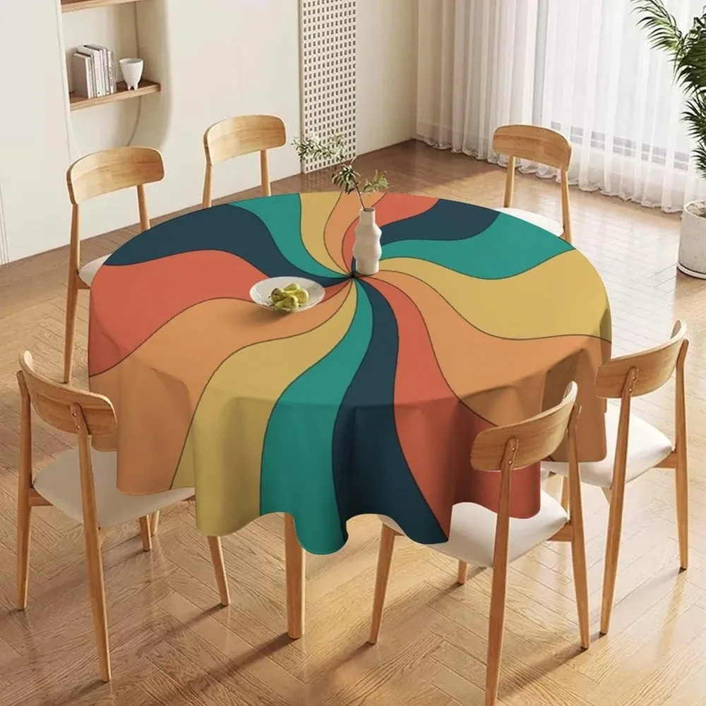 Retro Groovy Swirl Round Table - Century Textile & Sewing Supply Avenue C North Saskatoon Sk review and price