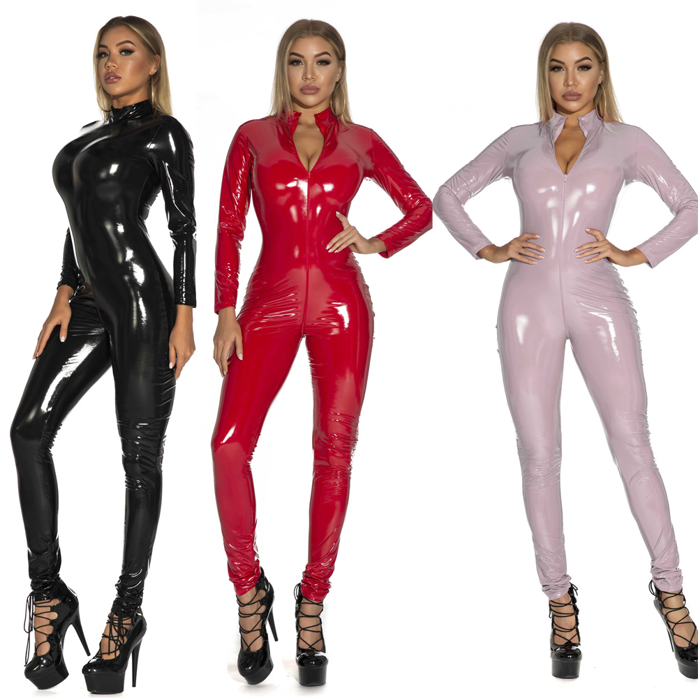 Women Sexy Shiny PU Faux Leath - Sewing Latex review and price