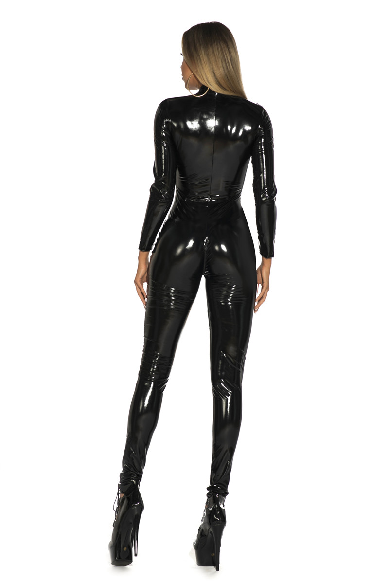 Women Sexy Shiny PU Faux Leath - Sewing Latex review and price