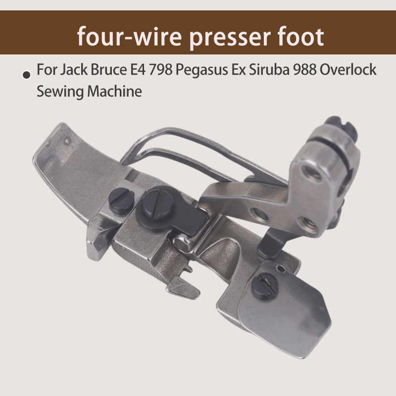 1PCS Four-Thread Presser Foot  - Textile Sewing Machine review and price