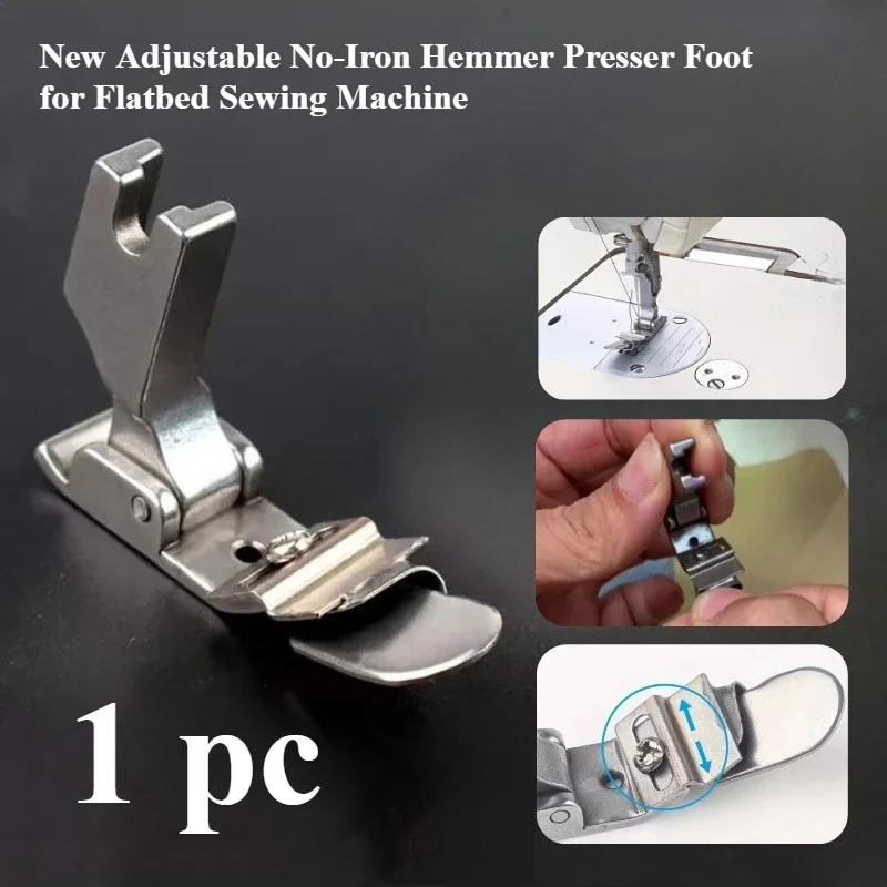 Adjustable No-Iron Hemmer Foot - Textile Sewing Machine review and price