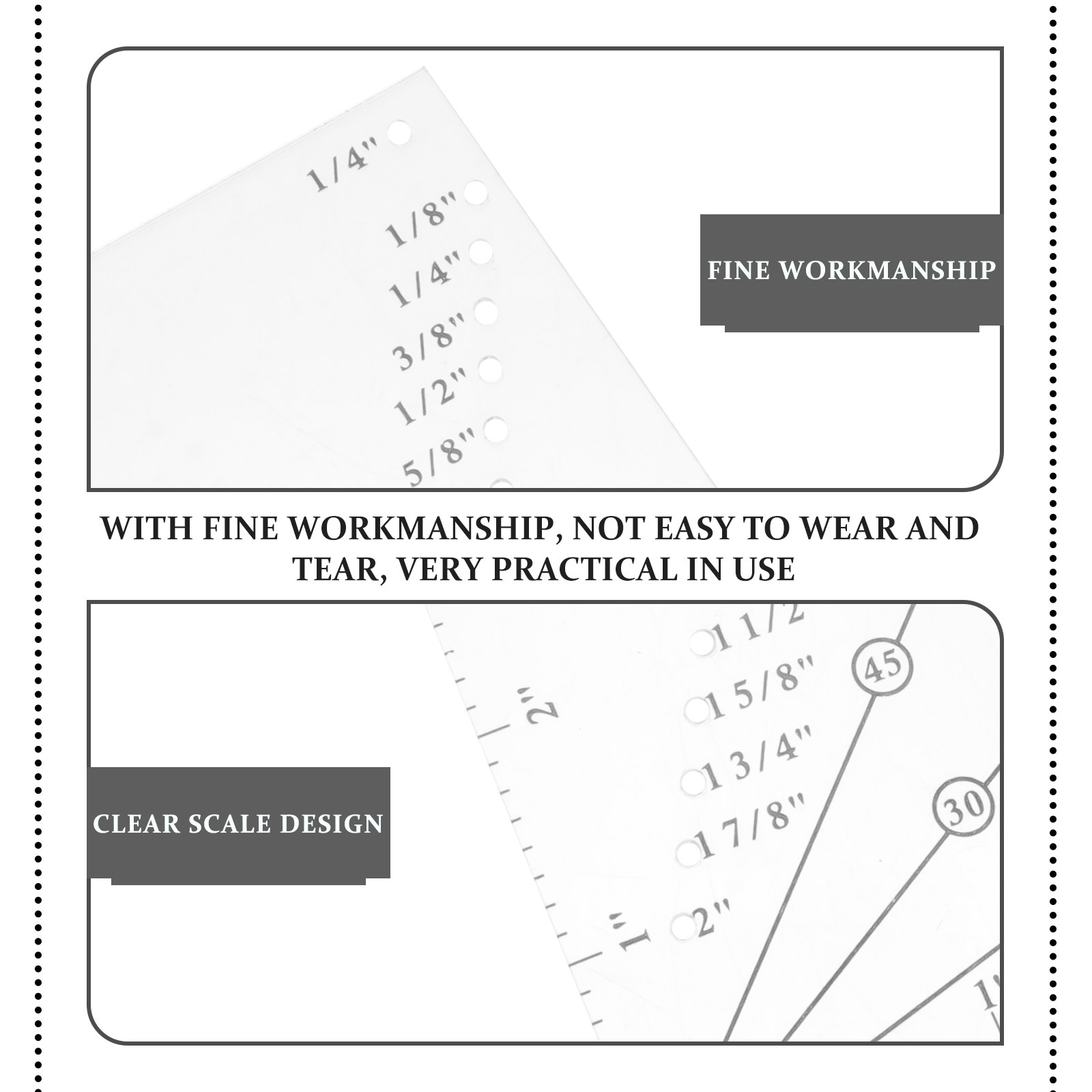 1 set Seam Plastic DIY Patchwo - Sewing Gauge Ruler review and price