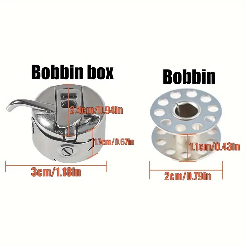 Bobbin Case and Metal Bobbins  - Textile Sewing Machine review and price